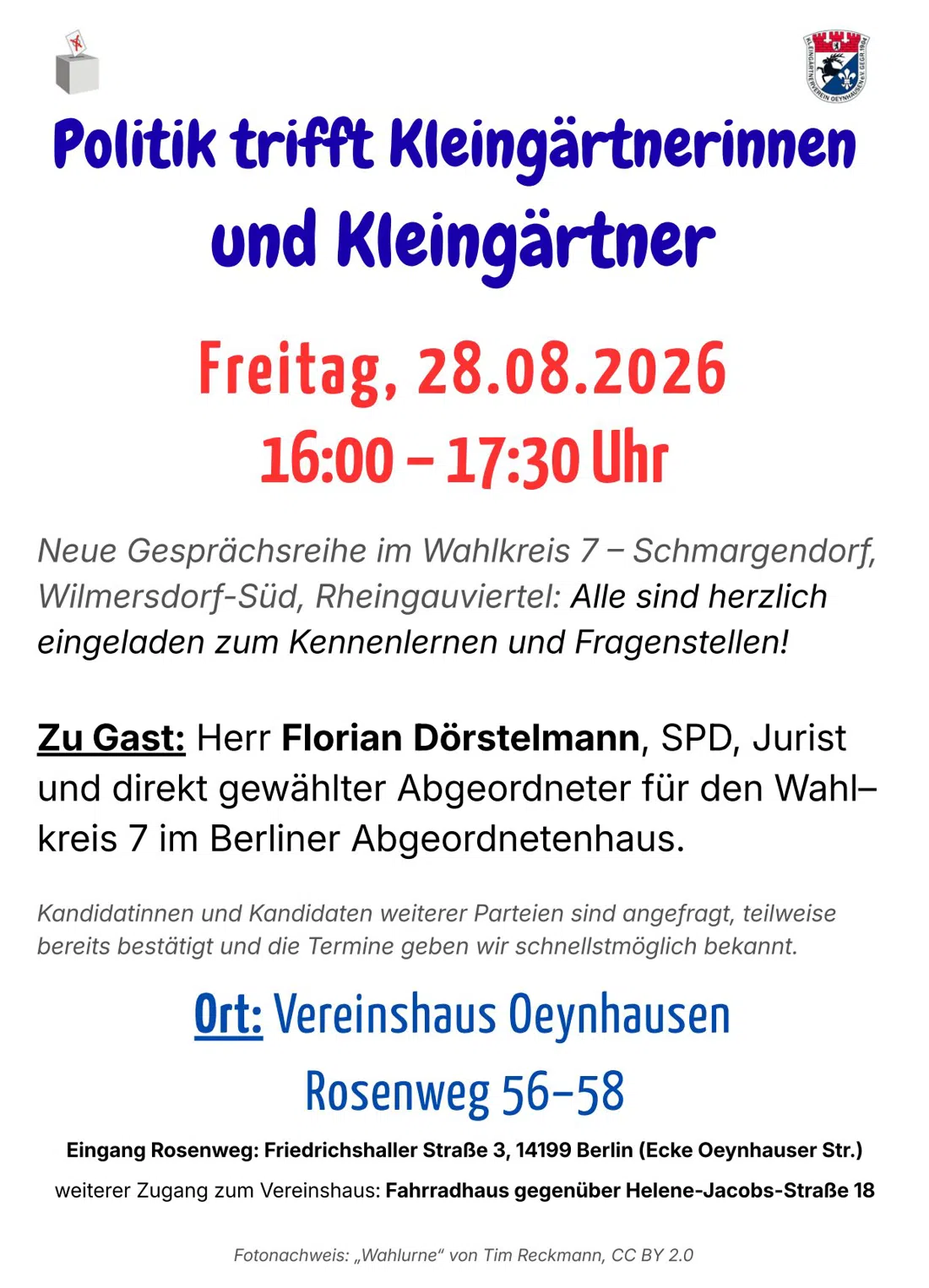 Kleingärtnerverein Oeynhausen, Berlin