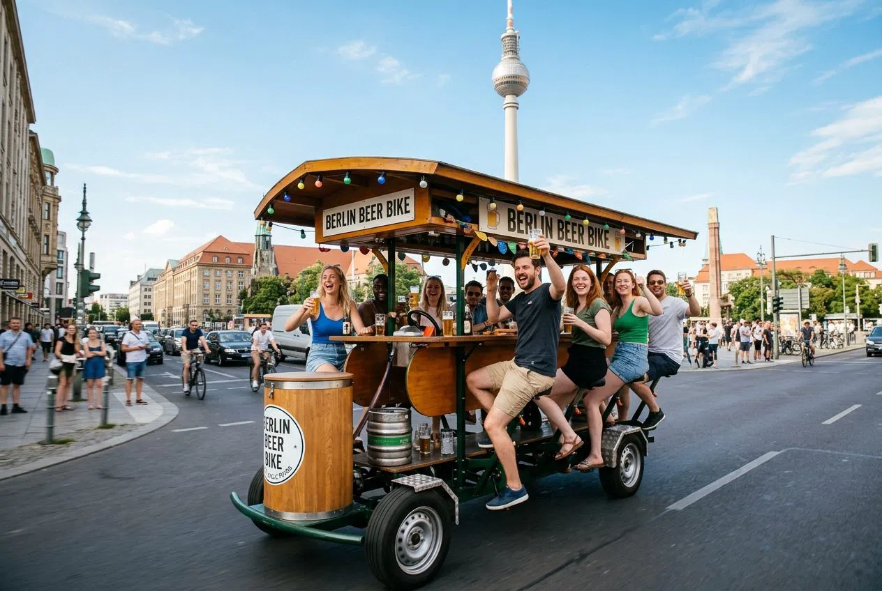 Ein Berliner Bierbike