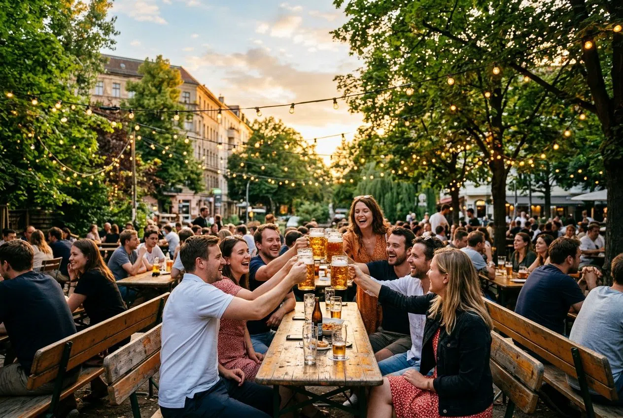 Ein Berliner Biergarten